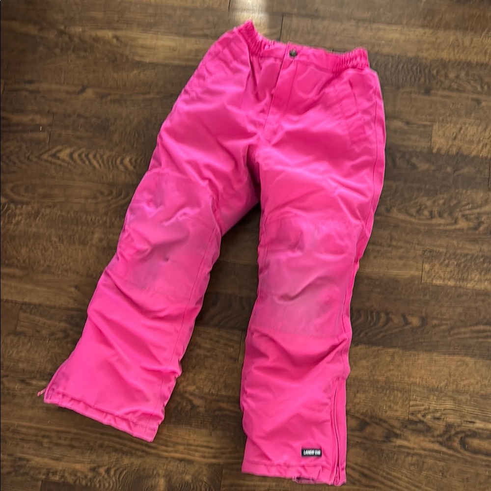 Lands' End Pink Snow Pants Waterproof Insulated